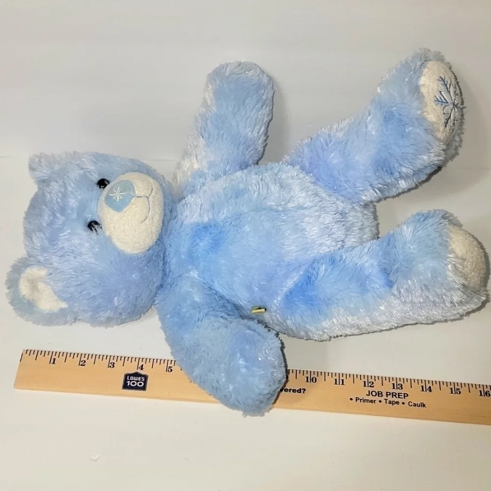 Build-a-bear Workshops Blue Sparkle Bear stuffed animal plush bear, collectible